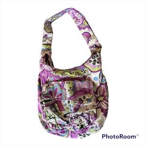 Cute Purple,green and blue shoulder bag 100% cotton Ming’s bags